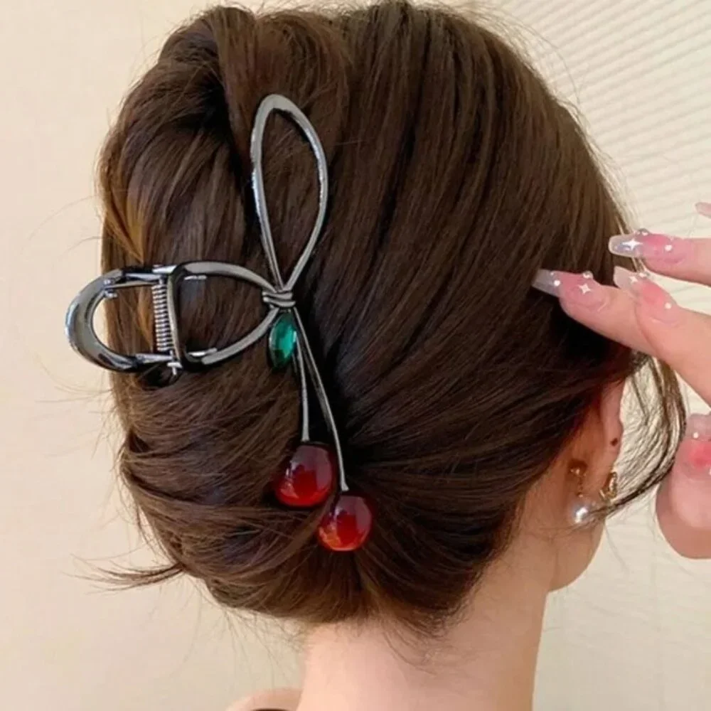 Luxe Large Cherry Hair Clip Claw